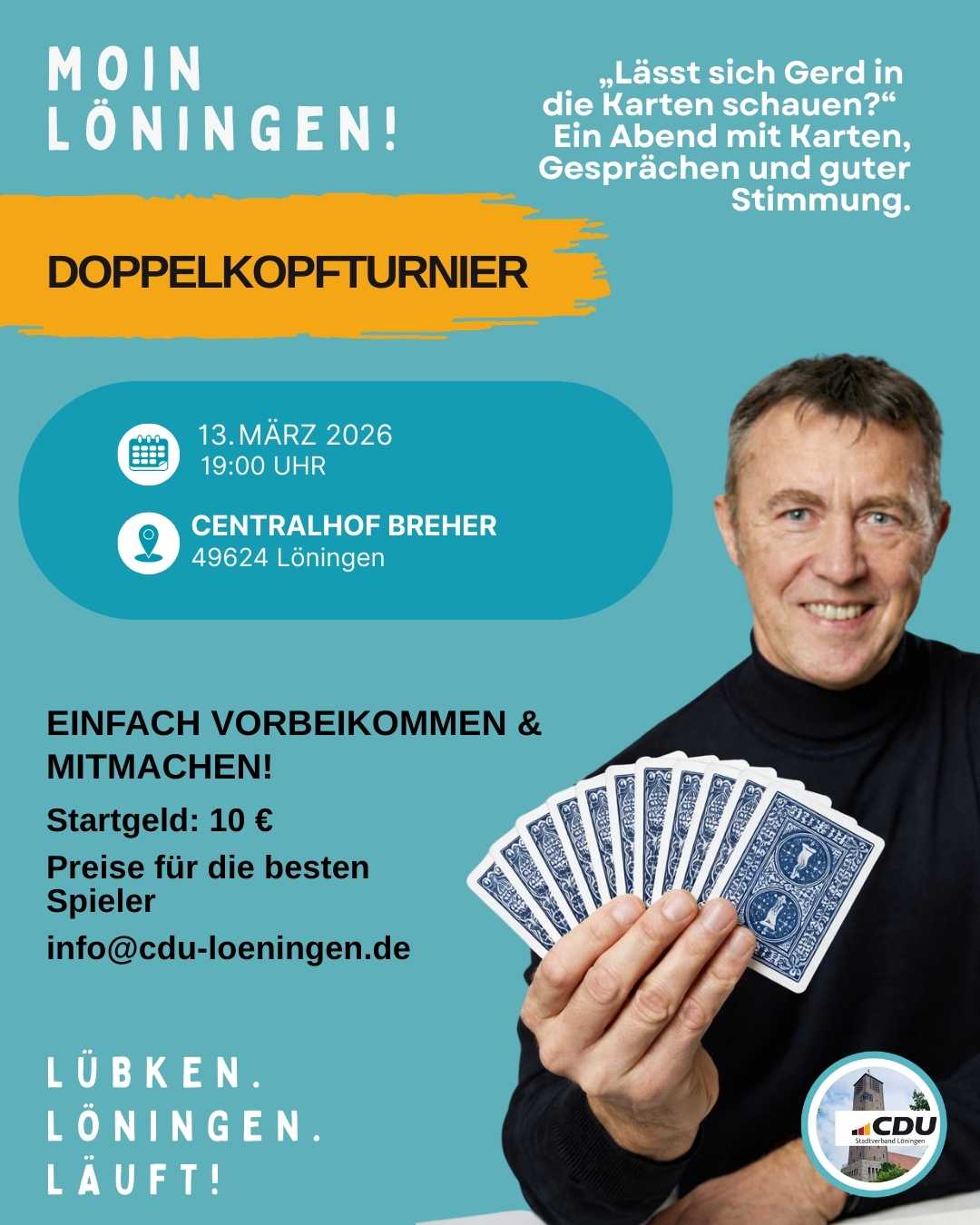 Lässt sich Gerd in die Karten schauen ?